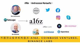 币圈顶尖投资机构盘点--A16Z，Coinbase Ventures，Binance Labs