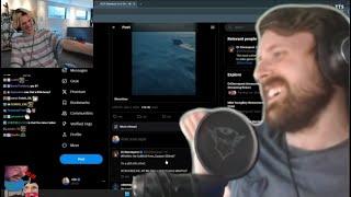 Forsen  Reacts -  xQc Dies Laughing at DrDisrespect's New Tweet