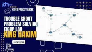 Trouble shoot/Problem Solving EIGRP LAB (English&IT Tutorial) by King Hakim