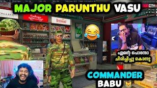 MAJOR PARUNTHU VASU COMMANDER BABU എന്റെ പൊന്നോ ഇജാതി RP ചിരിപ്പിച്ചു കൊന്നു | TVA