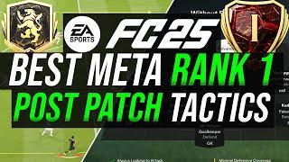 POST PATCH RANK 1 META FULL TACTICS & FORMATIONS - EA FC 25