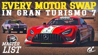 Full Master List of GT7 Engine Swaps! | GT7 1.48 Update | Gran Turismo 7 Motor Swaps Compilation