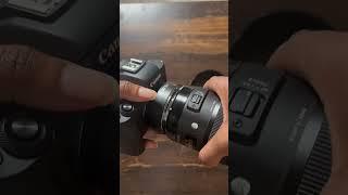 Unboxing New Sigma 50mm DN Art lens  #canon #photography #contentcreator