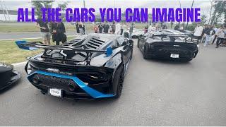 Cars and coffee at Lamborghini Montreal