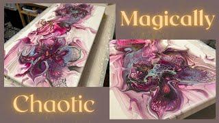 #251 Magical Chaos Floating Transfer Blooms | Acrylic Pour Painting | Abstract | Fluid Painting