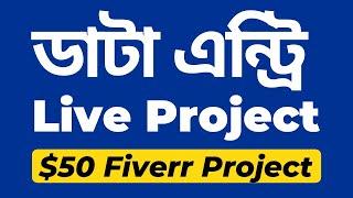 Data Entry Live Project On Fiverr