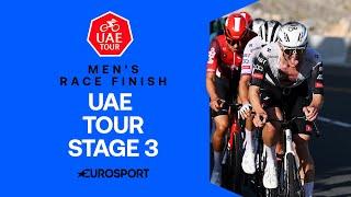 FINAL CLIMB BATTLE  | Men's Stage 3 Final KM's UAE Tour 2025 | Eurosport Cycling