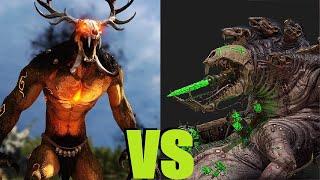 Воплощение стихии зверей vs Мерзость из Адской Дыры: Total War Warhammer 3. тесты юнитов v 4.1.3