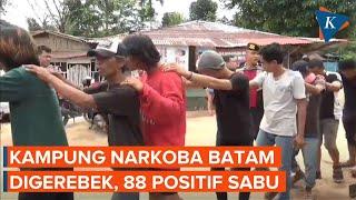 Detik-detik Polda Kepri Gerebek Kampung Aceh Batam, 88 Orang Positif Sabu