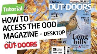 How-to view the Ontario OUT of DOORS magazine on your desktop