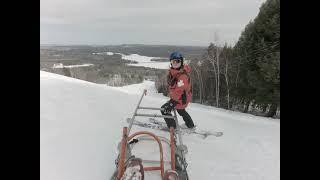 Pleasant Mountain Ski Patrol - Toboggan training