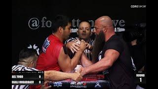 Michael Todd vs Kydyrgali Ongarbayev 1-3. Armwrestling