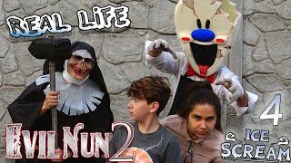 EVIL NUN 2 vs ICE SCREAM 4 in Real life Монахиня 2 vs Мороженщик 4 в Реальной жизни