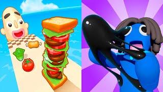 Sandwich Runner VS Venom Run 3D - All Levels SpeedRun Gameplay Android iOS Ep2