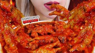 PEDES ANGKER️️ ASMR CEKER TULANG LUNAK MERCON EXTREME SPICY CHICKEN FEET