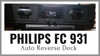 Philips FC 931 Double Cassette Deck | Auto Reverse | Dolby B noise reduction