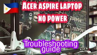 ACER Laptop no power troubleshooting guide