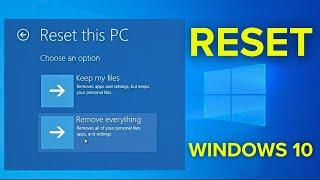 How To Reset Windows 10 Laptop