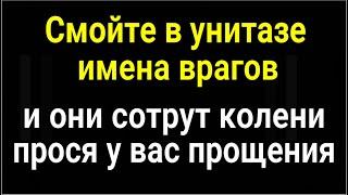 Мало не покажется! Смойте в унитазе имена врагов и всё зло вернётся к ним обратно