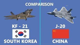 Comparisons of KF 21 Boramae vs Chinese J 20 fighter jet