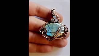 How sketching design jewelry becomes alive! wire wrapped pendant @zdartisanjewelry