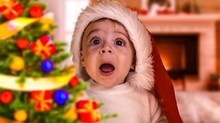 Our Baby’s Reaction To His First Christmas Tree was priceless 