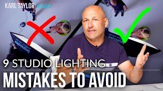 9 BIG Studio FLASH Lighting MISTAKES to AVOID!