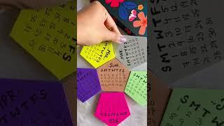 DIY Calendar  #crafteraditi #shorts #youtubepartner #youtubeshorts #papercraft #DIY @CrafterAditi