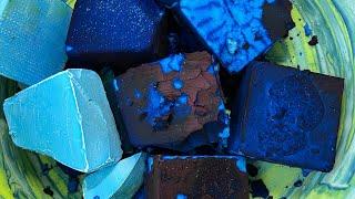 Vibrant Blue & Flakey Gymchalk • Oddly Satisfying • Crunchy & Powdery • Sleep Aid • ASMR