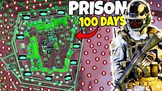 I Spent 100 DAYS in PRISON FORT in New Zombie Simulator... (Base Building Update)