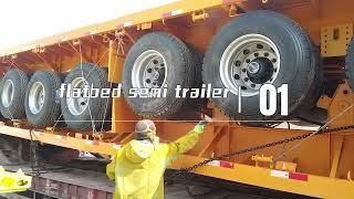 Chengda 4 Axle Flatbed Trailer