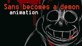 UNDERTALE: Sans Becomes a DEMON  | KARLI SPRITE Animation