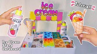 DIY Ice Cream Stand from cardboard| Paper Squishy Ice Cream Shop