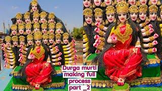 Durga murti making | Small Durga murti making | Durga mata making part 2 | murti kaise banaye