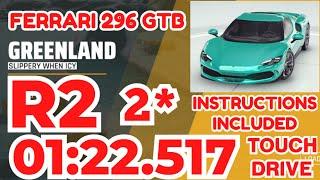 Asphalt 9 - FERRARI 296 GTB Grand Prix Round 2 | 2⭐ Touchdrive Instructions | Slippery When Icy