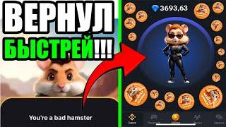 КАК РАЗБЛОКИРОВАТЬ АККАУНТ В HAMSTER KOMBAT !!! РАЗБАНИЛ СВСОЙ АККАУНТ В ХОМЯКЕ !!! БАН ХАМСТЕР