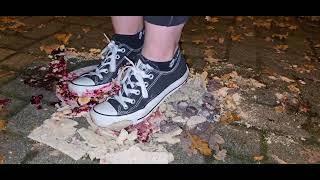 Cake and food crush in converse sneakers