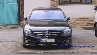 Mercedes Benz CL 63 AMG C216 with customized licence plates