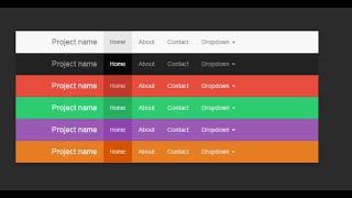 Change Background color and Text color in Nav Bar Bootstrap | ASP.NET CORE