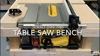 Table saw Bench for DeWalt DWE 7485  HD 1080p