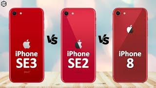 iPhone SE 3 2022 VS iPhone SE 2 2020 VS iPhone 8