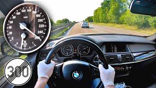 260 kmh!! BMW E70 X5 xDrive 30d INFINITAS Stage 2 314 HP 680 NM NO LIMIT TOP SPEED AUTOBAHN GERMANY