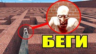 If you see Shy Guy and Grandpa, run! SCP-096 is chasing us in the labyrinth in Garry's Mod