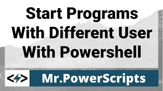 Quickly start programs under a different user account !