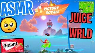 ASMR Gaming  Fortnite Juice WRLD Update Relaxing Gum Chewing  Controller Sounds + Whispering 