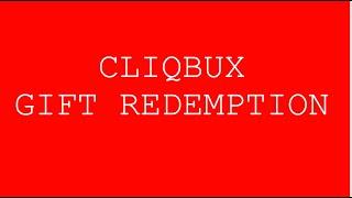 Cliqbux - Gift Redemption