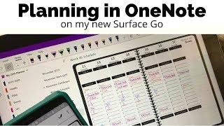 Planning in OneNote On My New Surface Go || #theawesomeplanner