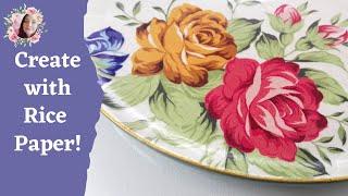 How to decoupage with Rice Paper