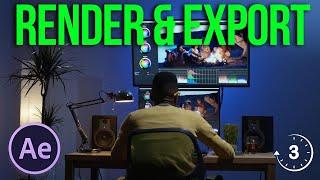 How to Render & Export in Adobe After Effects 2023 | After Effects Tutorials