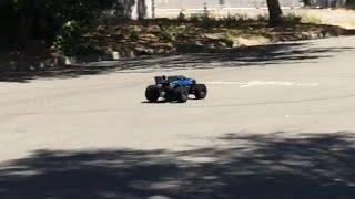 X-Maxx Worlds Fastest Pops Wheelie at 80+mph FPV!! New PB 87.4 mph on 8 inch Foams!!